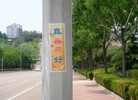 Published on 5/19/2015 法轮功,山东某市出现大量真相标语庆祝法轮大法日 【明慧网】
