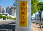 Published on 6/13/2015 法轮功,河北省张家口市城镇街道的真相标语 【明慧网】
