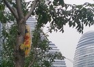 Published on 6/8/2015 法轮功,京城路边见到“法轮大法好”的标语 【明慧网】
