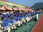 Published on 12/3/2008 台湾天国乐团扬威高雄志工运动大会（图）