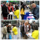 法轮功,图片报道：荷兰海牙民众的声援 【明慧网】
