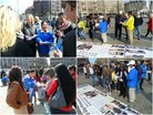 法轮功,图片报道：荷兰达姆广场上讲真相一景 【明慧网】
