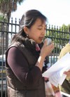 Published on 1/30/2010 法轮功,休斯顿人士中领馆前集会   谴责中共阻挠神韵演出（图） - 法轮大法明慧网 - minghui.org