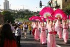 Published on 10/21/2008 以色列法轮大法弟子参加耶路撒冷大游行（图）