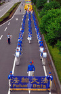 Published on 8/14/2008 日本学员千叶游行　吁制止中共迫害（图）