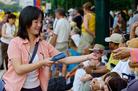 Published on 7/6/2004 法轮功学员参加费城独立节游行（图）
