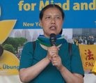 Published on 8/3/2016 法轮功,柏林市中心集会　中国劳教所幸存者揭露迫害 【明慧网】
