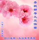 法轮功,成都大法弟子恭祝师尊新年好(22条)