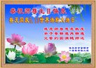 法轮功,佳木斯大法弟子恭贺世界法轮大法日暨师尊华诞(21条)