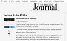 Published on 5/20/2017 法轮功,北密西根州最大报纸刊登法轮功学员致编辑信 【明慧网】