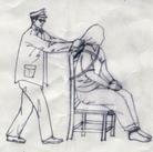 Published on 8/31/2004 吉林市公安局刑警队对大法弟子的各种酷刑: (一) 警察用塑料袋套在大法弟子头上，憋的上不来气，头昏脑胀
