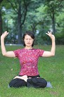 法轮功学员示范第五套功法