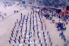 历史照片：迫害前四川简阳大法弟子集体洪法炼功
