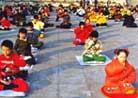 98北京国际法会期间小弟子集体练功