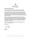 Published on 5/15/2014 法轮功,加拿大温尼伯学员庆祝大法日　市长议员同贺 【明慧网】
