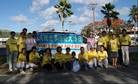 Published on 5/16/2012 法轮功,花车传真相　塞班岛学员欢庆法轮大法日（图） - 法轮大法明慧网
