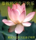 法轮功,重庆大法弟子恭贺师尊华诞暨法轮大法日（31条）
