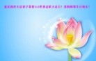 法轮功,重庆大法弟子恭贺师尊华诞暨大法洪传二十二周年(24条)
