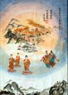法轮世界一角 -- 长春法轮大法书画展参展作品 <br>中国，长春
