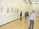 澳洲华裔女画家、法轮功学员章翠英, 在日本福冈县举办画展, 介绍法轮功真相 2001-12-10