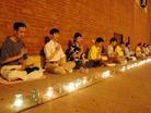 芝加哥法轮功学员烛光守夜，悼念在中国大陆被迫害致死的同修  美国 2004-7-20