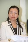  CIPFG亚洲分团举行同步记者会公布人权圣火全球巡回传递活动图为立法委员田秋堇2007-8-2