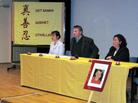 瑞典法轮功学员为营救同修斯文森召开新闻发布会　2003-05-23