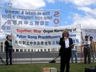 澳洲法轮功学员在堪培拉国会前举行集会谴责中共活摘器官的暴行2006-10-17